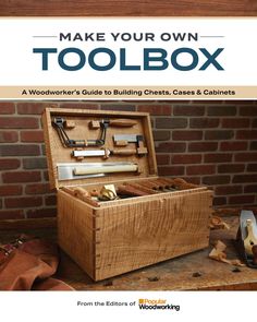 a wooden toolbox with tools inside it and the words make your own toolbox