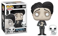 the pop vinyl figure is shown in front of a box