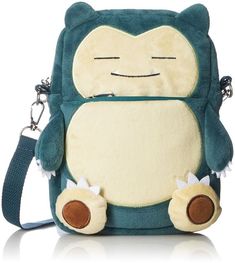 a small backpack with a stuffed animal on the front and straps around it's sides