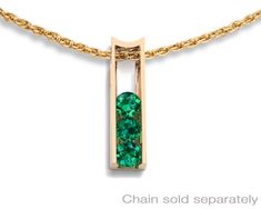 "14k yellow gold and emerald pendant - 3503 Does not include chain. ( IMPORTANT - PLEASE READ 1. AND 2. BELOW ) 1.) DOES NOT INCLUDE A CHAIN: To give you more options a chain is not included, but can be purchased separately in the gold chains section of our shop. http://www.etsy.com/shop/VerbenaPlaceJewelry?section_id=13811862 2.) PLEASE LOOK AT THE MEASUREMENTS CAREFULLY. Some photos have been enlarged to show detail, while others have been minimized to fit the frame. Actual size cannot be dete Formal 14k Gold Emerald Birthstone Necklace, Gold Birthstone Necklace With Prong Setting For Formal Occasions, Emerald Pendant Birthstone Necklace In Yellow Gold, May Birthstone Emerald Necklace In Yellow Gold, Yellow Gold Emerald Pendant Birthstone Necklace, Yellow Gold Birthstone Necklace With Prong Setting For Anniversary, Formal Yellow Gold Birthstone Necklace With Prong Setting, Gold Emerald Pendant Necklace With Prong Setting, Gold Emerald Necklace With Diamond Cut As A Gift