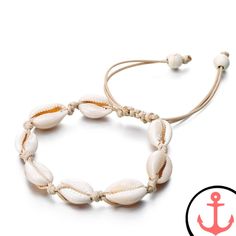 White Shell Ankle Bracelet: Add a Touch of Beach Bliss to Your Style Step into the sunny vibes of the beach with our exquisite White Shell Ankle Bracelet. This stunning piece of nautical jewelry is a tribute to the wondrous allure of the ocean. Crafted with love and attention to detail, our ankle bracelet is designed to capture the essence of seaside beauty. Whether you're strolling along the shoreline or dreaming of your next seaside adventure, this bracelet will be a stylish companion. Part of Braided Rope Bracelet, Hippie Stil, Bracelets Design, Beach Bracelets, Bohemian Accessories, Shell Bracelet, Foot Jewelry, Bracelet Argent, Anklet Jewelry