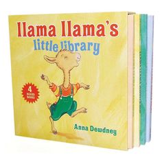 a book with an image of llama llama's little library