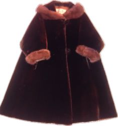 Luxury Brown Fur Coat With Fleece Lining, Vintage Lamb, Cape Collar, Nyc Design, Mink Fur Coat, Brown Fur, Designer Vintage, Sleeve Cuff, Mink Fur