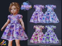 Toddler Princess Dress, Clothes Cc, Sims Ideas, Sims 4 Toddler, Sims 1, Sims4 Cc, Toddler Clothing