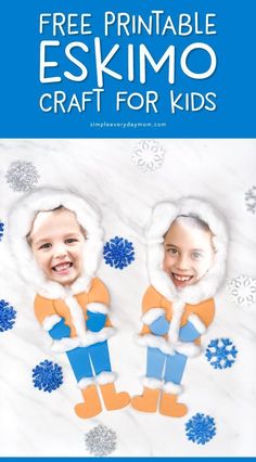 Transform your kids into adorable eskimo's with this photo eskimo craft. Great for winter units and wintertime crafting, these easy to make eskimo's will have your kids engaged and playing for hours. Grab your supplies and our free template and try them today! Preschool Craft Ideas, Arctic Art, Art Preschool, Preschool Craft, Kindergarten Crafts, Winter Crafts For Kids, Sport Art