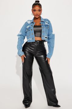 Available In Medium Wash. Denim Jacket Cropped Pockets Distressed Details Raw Hem Disclaimer: Due to the specialized wash & distressing process, each garment is unique. 98% Cotton 2% Spandex Imported | All Torn Up Crop Denim Jacket in Medium Wash size XS by Fashion Nova Fall Distressed Dark Wash Denim Top, Fall Distressed Denim Vest, Distressed Denim Vest For Fall, Distressed Denim Blue Vest For Fall, Trendy Ripped Denim Vest For Fall, Distressed Dark Wash Denim Jacket For Fall, Trendy Distressed Denim Vest For Fall, Edgy Denim Jacket With Frayed Hem, Edgy Distressed Dark Wash Denim Jacket