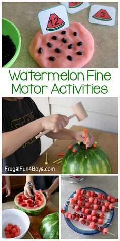 watermelon fine motor activities for kids