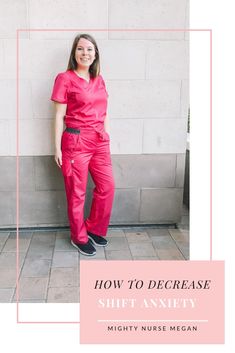 a woman standing in front of a wall with the words how to decrease shift an