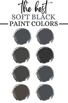 the best soft black paint colors