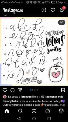 the instagram page on instagram com is filled with handwritten text and pictures