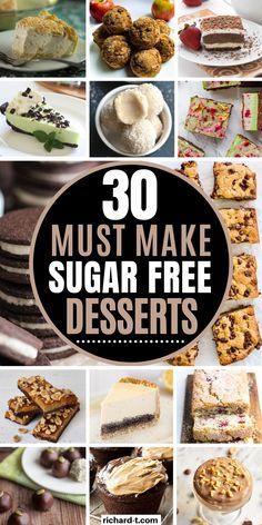 30 must make sugar free desserts that are easy to make and delicious for the whole family