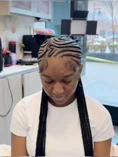 Row Back Hairstyles For Black Women, Feed In Braids Freestyle, Freestyle Feed In Braids, Braids Freestyle, Feed In Braids Cornrows, Freestyle Stitch Braids, Freestyle Braids, Cornrows Braids For Black Women, Feed In Braids