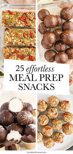 25 effortless meal prep snacks