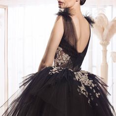 || THE TUTU || #embellishment #fashion #design #handmade #dress #hautecouture #springsummer #2017 #craftsmanship #luxury #ballet #tutu #embroidery #silver #crystals #puffskirt #layers #tulle #black #volume #pleated #glittering #flowers #sparkle #gown #hamdaalfahim Hamda Al Fahim, Catwalk Collection, Event Outfit, Black Tulle, Swan Lake, Black Swan, Beautiful Hijab, Spring Summer 2017, Woven Dress