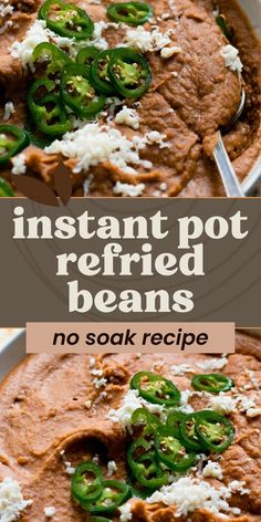 instant pot refried beans no soak recipe