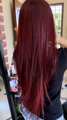 Pelo Color Vino, Celebrities Hairstyles, Hairstyles And Colors, Cherry Hair Colors, Hair Streaks, Hair 2024