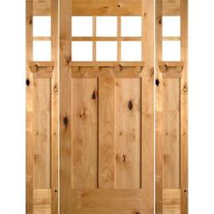 an image of a wooden door with windows