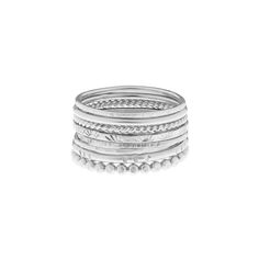 Create your perfect stacking ring set with our customizable collection. Choose from a variety of textures and mix different metals to design a look that's uniquely yours. Whether you prefer a subtle or bold style, our build-your-own option lets you express your individuality with ease. Mix, match, and layer to create endless combinations that suit any occasion. • Sterling silver and 14k gold filled • Available in sizes 5-10 Adjustable Stackable Silver Midi Rings, Silver Stackable Metal Midi Rings, Everyday Bohemian Stackable Rings, Bohemian Everyday Stackable Rings, Adjustable Stacked Silver Rings, Adjustable Stackable Silver Bands, Stackable Round Metal Midi Rings, Stackable Metal Midi Rings, Bohemian Stackable Jewelry