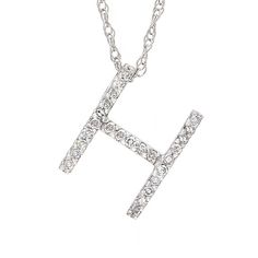 Birmingham Jewelry Item Number: BJH99111490 Women's Gold Necklace Gold Initial Single Pave Diamond Pendant Initial "H" Necklace With Diamonds 14K Gold Chain Included: 16" - 18" Adjustable Dimensions: 11.15mm approx. Diamond: 0.10ct approx. *The possibilities are not limited to the options in the dropdown. For pricing on further customizations & special options, please call: 1-586-939-5100 H Necklace, Necklace With Diamonds, Diamond Initial Necklace, 14k Gold Necklace, Gold Necklace Women, Gold Initial, Initial Pendant, Initial Necklace, Pave Diamonds