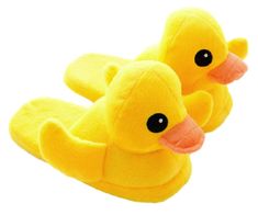 two yellow rubber ducks sitting next to each other