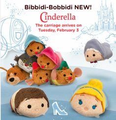 an ad for the new disney store with stuffed animals and characters on it's front page