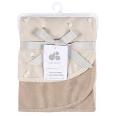 the product is packaged and ready to be used for baby's bedding, including blankets