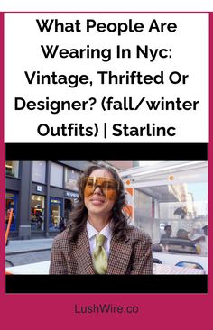 What People Are Wearing In Nyc: Vintage, Thrifted Or Designer? (fall/winter Outfits) | Starlinc Nyc Vintage, Thrifted Outfits, Nyc Fashion, Thrift Shopping, Designer Wear, Wool Coat, Unique Print, Simple Outfits