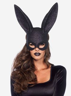 Masquerade Halloween Costumes, Rabbit Halloween, Rabbit Mask, Mascaras Halloween, Rabbit Costume, Bunny Mask, Black Bunny, Glitter Face, Halloween Tattoo