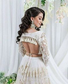 Blouse back designs Wedding Saree Blouse, Wedding Saree Blouse Designs, Lehenga Blouse Designs, Fashionable Saree Blouse Designs, Blouse Back, Wedding Blouse Designs