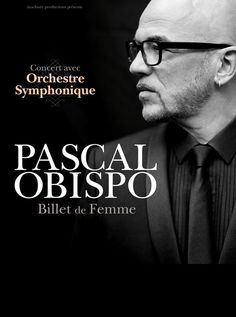 a man in a suit and tie with the words pascal obispo written on it