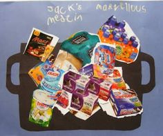 an image of food on a tray with the words jack's marshmallows