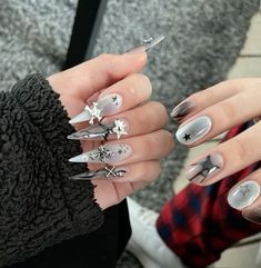 long stiletto nails for couples Nails For Couples, Couples Manicure, Couple Nails Matching, Boyfriend Nails, Blue Diamond Nails