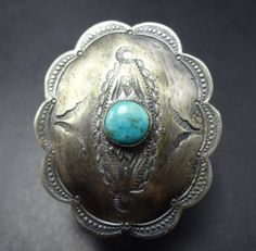 (eBay) Find many great new & used options and get the best deals for HAND STAMPED SterlingSilver TURQUOISE Concho RING Made From Old Pawn Belt sz 8.5 at the best online prices at eBay! Free shipping for many products! Old Pawn Turquoise Jewelry, American Rings, Native American Rings, Native American Turquoise, Metal Work, American Jewelry, Native American Jewelry, Turquoise Jewelry, Hand Stamped