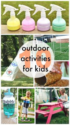 outdoor activities for kids that are fun and easy to do with the kids in the backyard