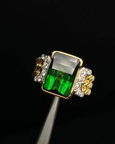 "This ring features a (11x15mm Emerald cut lab Made Mint Green Tourmaline). It is made by hand, and it will take about 6 to 8 days to finish the ring after your payment is completed. Main stone: 11x15mm  Cut Type: Emerald cut Main stone: Lab Mint Green Tourmaline  Material: 925 sterling silver/rose gold/white gold/yellow gold Accent stone: american diamond Payment Policy We accept payment through PayPal only. We have selected PayPal because it is the safest and most reliable mode of payment which enables to rapid shipping to our buyers and protects their interests. Feedback Policy Please do not leave the Negative feedback or Natural feedback before giving us a chan to resolve your problems. Positive feedback will be automatic to leave for you when you give me Positive feedback to us in 24 Wedding Anniversary Ring, Wedding Anniversary Rings, Tourmaline Ring, Silver Engagement Rings, American Diamond, Gold Accent, Tourmaline Gemstone, Ring Engagement, Green Tourmaline