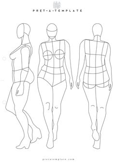 three female mannequins are shown in the shape of a woman's body