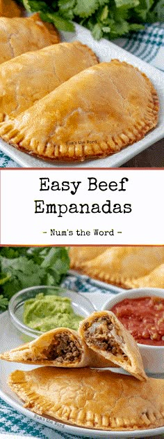 easy beef empanadas with salsa on the side