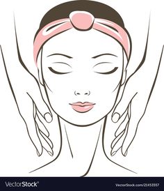 Facial Illustration, Spa Drawing, Massage Art, Spa Images, Face Spa, Facial Pictures, Spa Art, Skin Care Pictures, Salon Wall Art