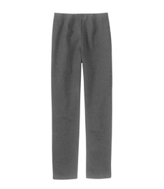 Dark Gray Heather - Perfect Fit Slim Leg Knit Pull-On Pants L.L. Bean Stretch Sweatpants With Pull-on Style, Gray Stretch Straight Leg Pants, Workwear Straight Leg Leggings With Elastic Waistband, Stretch Straight Sweatpants With Pull-on Style, Straight Leg Leggings With Elastic Waistband For Work, Gray Stretch Straight Pants, Stretch Straight Leg Pull-on Leggings, Stretch Pull-on Dress Pants For Business Casual, Gray Stretch Ankle-length Dress Pants