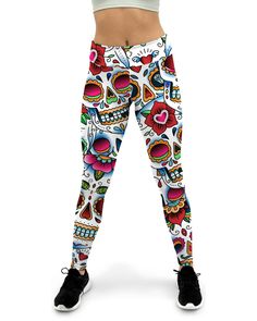 Colorful Dead - Sugar Skull Yoga Pants

baby yoga pants, pink yoga pants, blue yoga pants outfit #govegan #spirituality #yogachallenge Casual Skull Print Stretch Leggings, Casual Stretch Leggings With Skull Print, Casual Skull Print Leggings, Stretch Casual Pants With All Over Print, Casual Stretch Pants With All Over Print, Casual Fitted Bottoms With Sublimation Print, Blue Yoga Pants Outfit, Comfortable Yoga Pants, Blue Yoga Pants