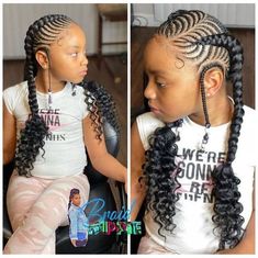 Girls Braided Hairstyles Kids, Easy Natural Hairstyles, Feed In Braids Hairstyles, Braided Hairstyles For Teens