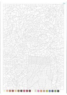 a coloring page with the image of a man's face