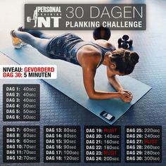 a woman doing yoga on a mat with the words 30 - day challenge in front of her