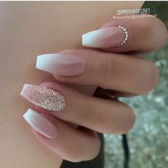 Nails Mismatched, Unghie Sfumate, Nails Ombre, Nails Glitter, Ideas Nails