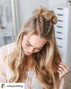 Easy Hairstyles For School, Cute Simple Hairstyles, Easy Hairstyles For Medium Hair, Cute Hairstyles For Medium Hair, Back To School Hairstyles, Brown Blonde Hair, Teen Hairstyles