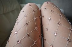 http://www.revelist.com/style-news/sparkly-tights/6858/These magical fairy tights are truly supreme./15/#/15 Lirika Matoshi, Costume Carnaval, Bridget Bardot, Hot Lingerie, Luna Lovegood, Fishnet Tights, Fishnet Stockings, Lace Up Flat, Delicate Bracelet