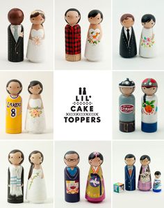 there are many different types of cake toppers