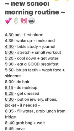 Routine School, Middle School Hacks, Morning Routine School, Morning Routine Checklist, Back To School Checklist, School Checklist, School Morning, Routine Checklist