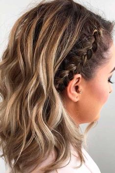 27 Terrific Shoulder Length Hairstyles To Make Your Look Special Teenage Hairstyles, Peinados Fáciles Para Cabello Corto, Penteado Cabelo Curto, Short Hair Updo, Short Hair Haircuts, Braids For Short Hair, Face Hair, Shoulder Length Hair