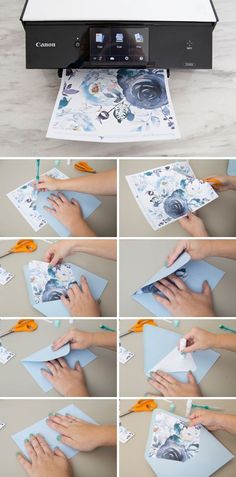 the steps to make a paper flower bouquet